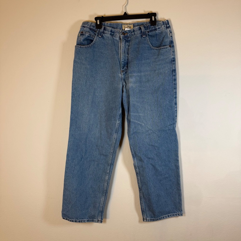 L.L. Bean Men's Straight Jeans - Light Blue Denim